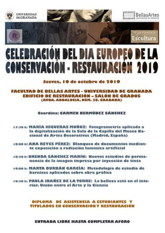 Día Europeo de la Conservación - Restauración 2019 Día Europeo de la Conservación y Restauración 2019